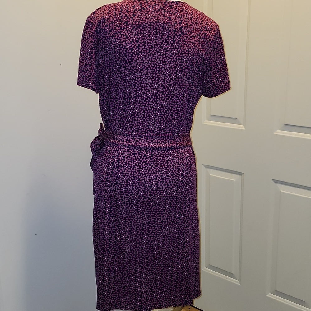 Diane Von Furstenberg Mini Tie Front Dress Slimming Jersery Zoe - Picture 5 of 10